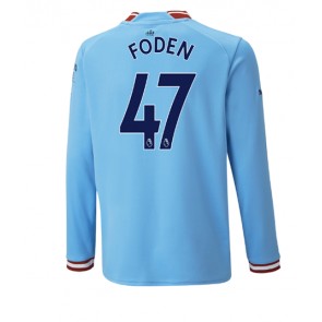 Manchester City Phil Foden #47 Hemmatröja 2022-23 Långärmad